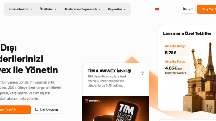 Awwex Almanya'ya E-ihracatta Kargo Sürelerini Dijitalleştiriyor