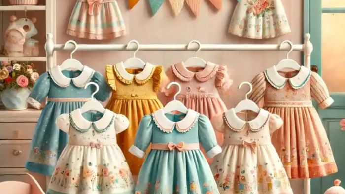 Bebe Yaka Kız Bebek Elbise Modelleri