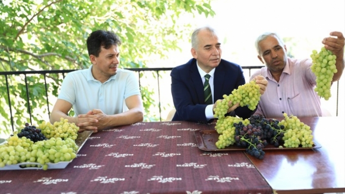 Başkan Osman Zolan, üzüm üreticileri ile bir araya geldi