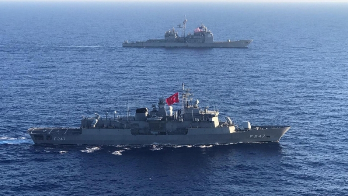 Doğu Akdeniz'de ortak tatbikatta Türk ve ABD donanmaları