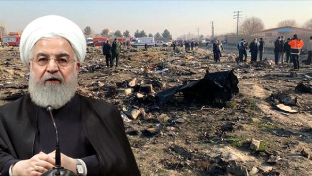 Ruhani'den "yanlışlıkla" düşürülen Ukrayna uçağıyla ilgili açıklama