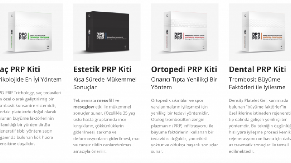 Başarılı Bir PRP Tedavisi İÇin Önşart Gerçekl Bir PRP Kit Kullanılmasıdır